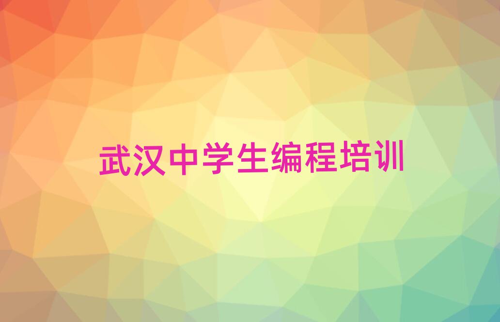 12月武漢解放路中學(xué)生編程培訓(xùn)機構(gòu)精選名單出爐