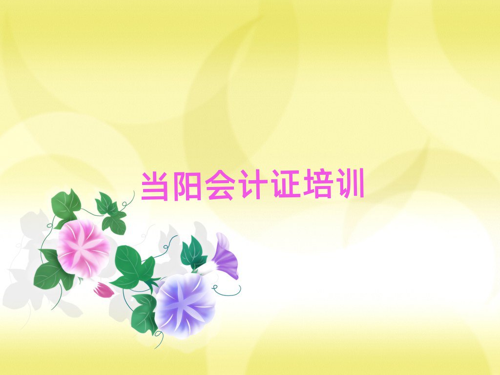 當(dāng)陽(yáng)會(huì)計(jì)證培訓(xùn)學(xué)校一般學(xué)多久