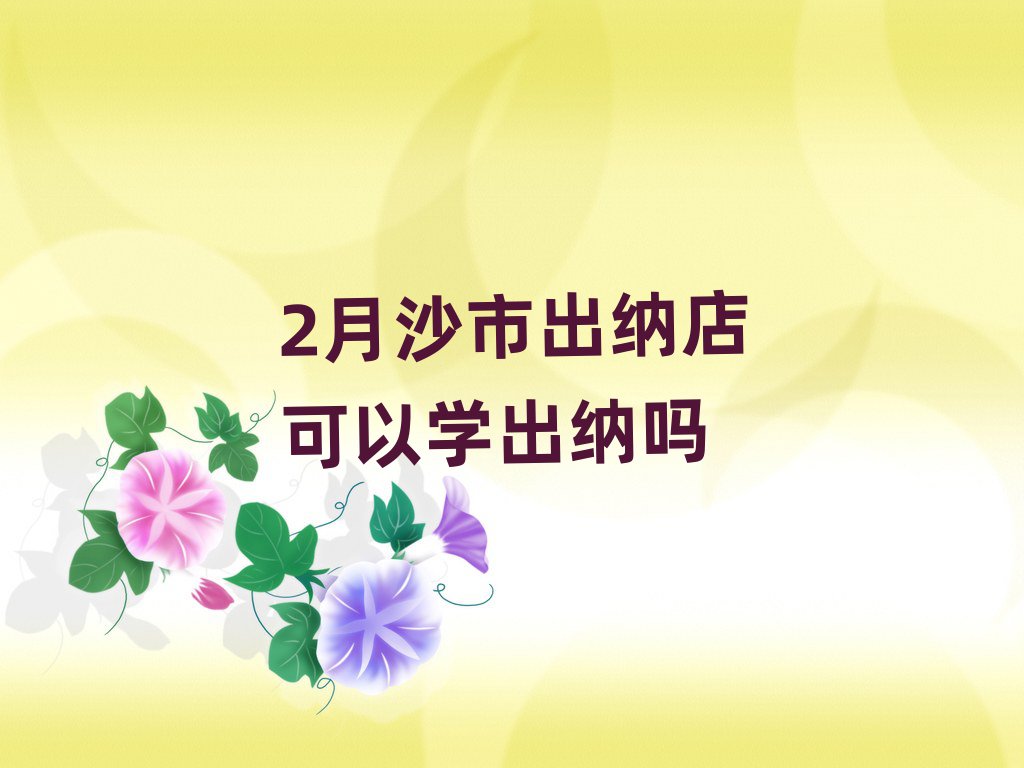 2月沙市出納店可以學出納嗎