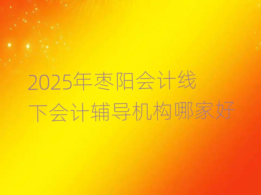2025年棗陽(yáng)會(huì)計(jì)線下會(huì)計(jì)輔導(dǎo)機(jī)構(gòu)哪家好