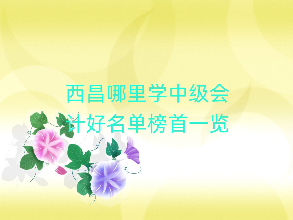西昌哪里學(xué)中級會計(jì)好名單榜首一覽