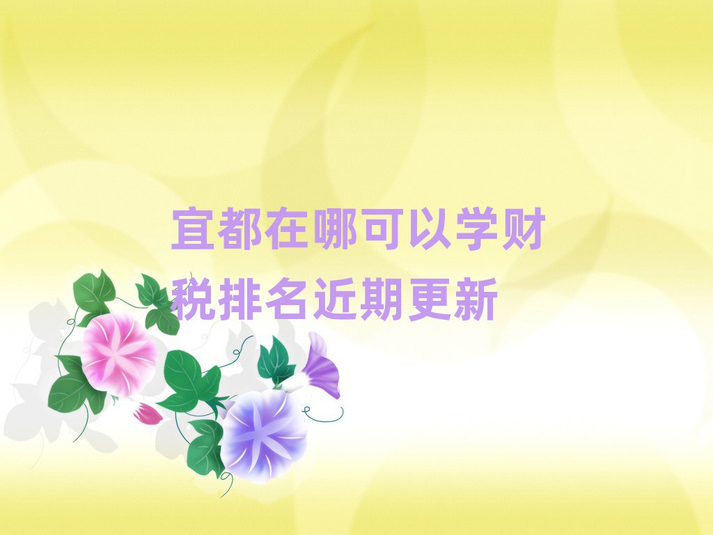 宜都在哪可以學(xué)財(cái)稅排名近期更新