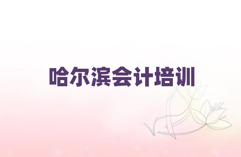 哈爾濱大用鎮(zhèn)會計培訓(xùn)機構(gòu)哪個比較可靠