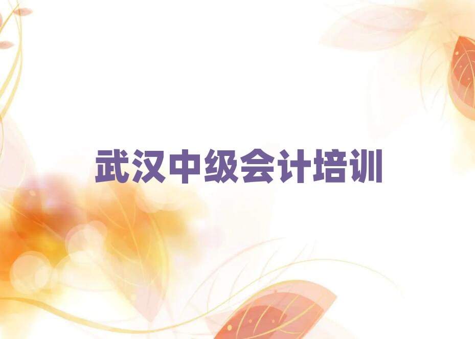 武漢武昌區(qū)中級(jí)會(huì)計(jì)培訓(xùn)收費(fèi)