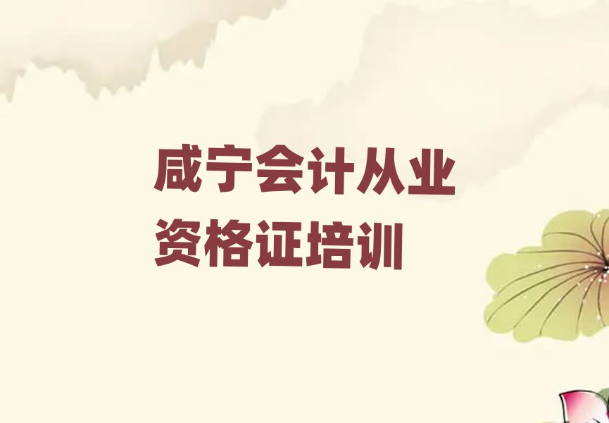 咸寧會計從業(yè)資格證培訓(xùn)班學(xué)費排名前十