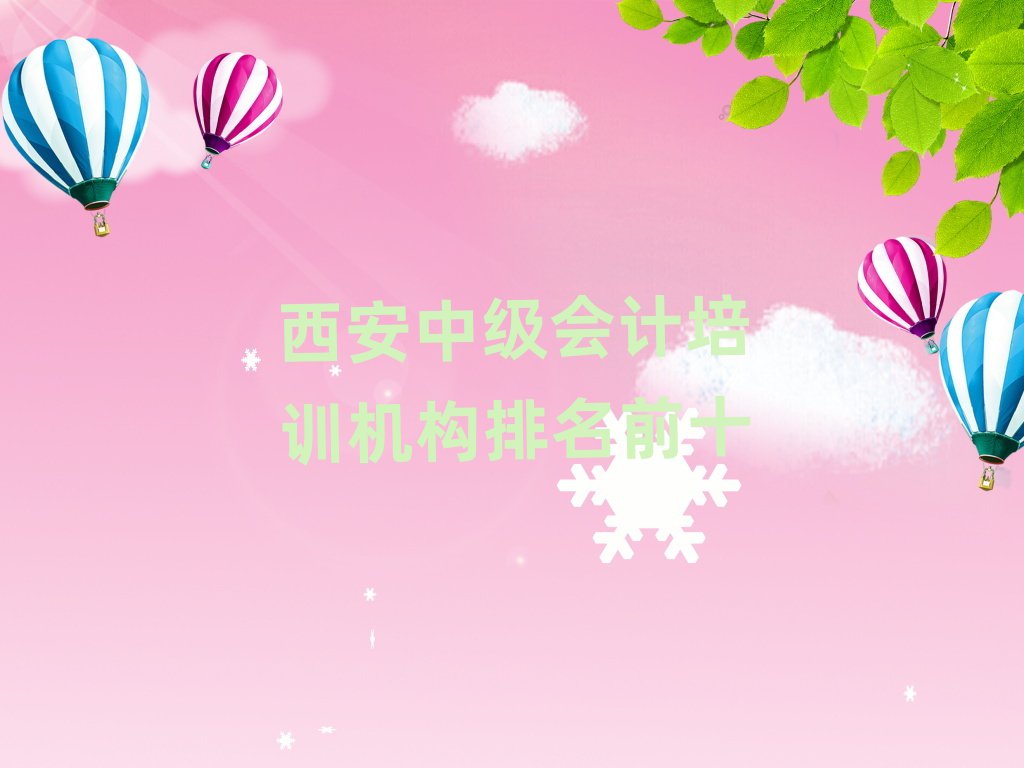 西安中級(jí)會(huì)計(jì)培訓(xùn)機(jī)構(gòu)排名前十