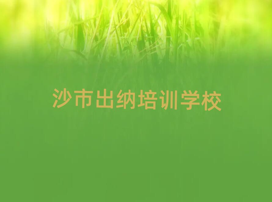 沙市學(xué)出納哪個(gè)學(xué)校好十大正規(guī)排行