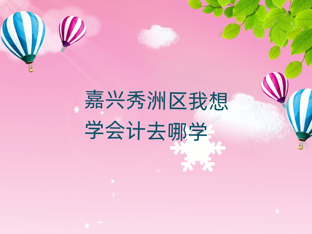 嘉興秀洲區(qū)我想學(xué)會計(jì)去哪學(xué)