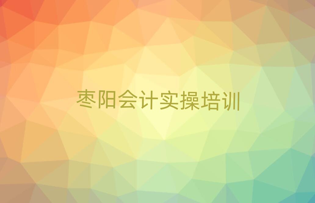 棗陽會(huì)計(jì)實(shí)操專業(yè)培訓(xùn)學(xué)校名單總覽公布一覽表