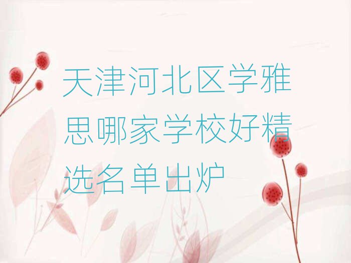 天津河北區(qū)學(xué)雅思哪家學(xué)校好精選名單出爐