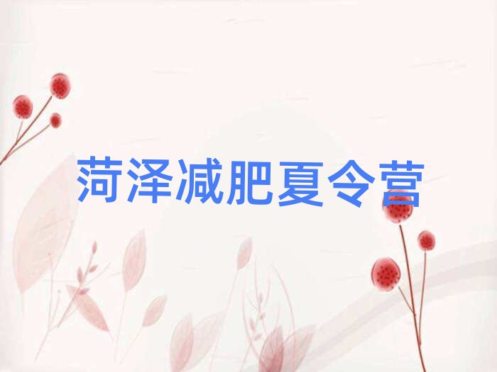 菏澤減肥班訓練營多少錢排名前五