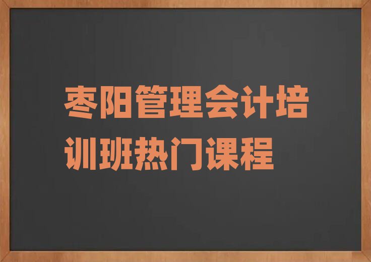 棗陽管理會(huì)計(jì)培訓(xùn)班熱門課程