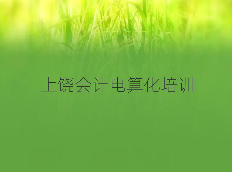 上饒學(xué)會(huì)計(jì)電算化好的學(xué)校十大排行
