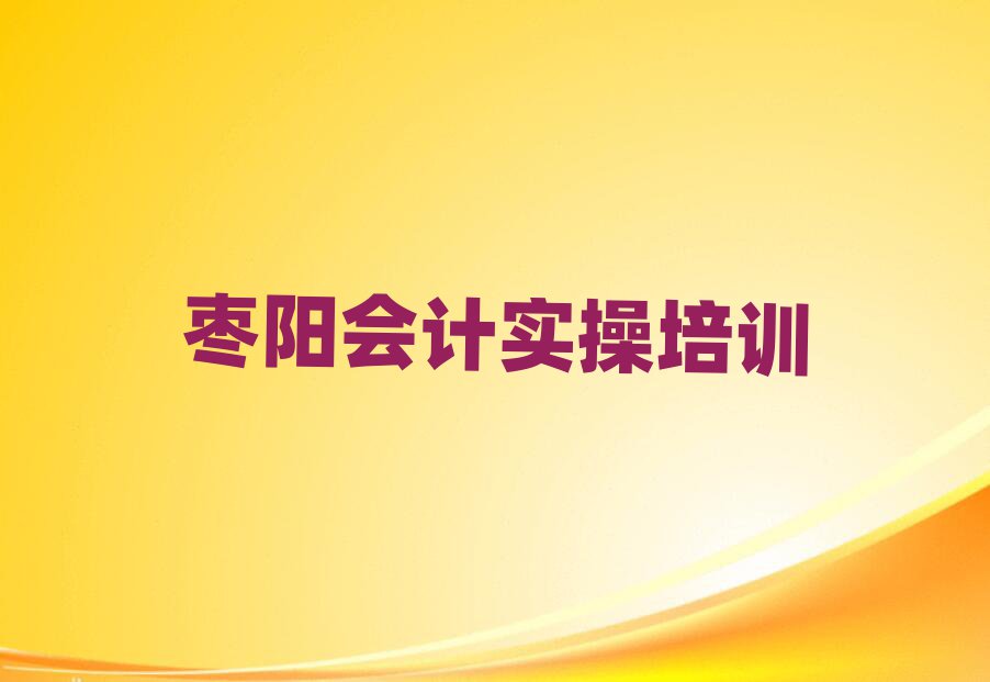 棗陽哪家會計實操學(xué)校好值得推薦的名單榜首一覽