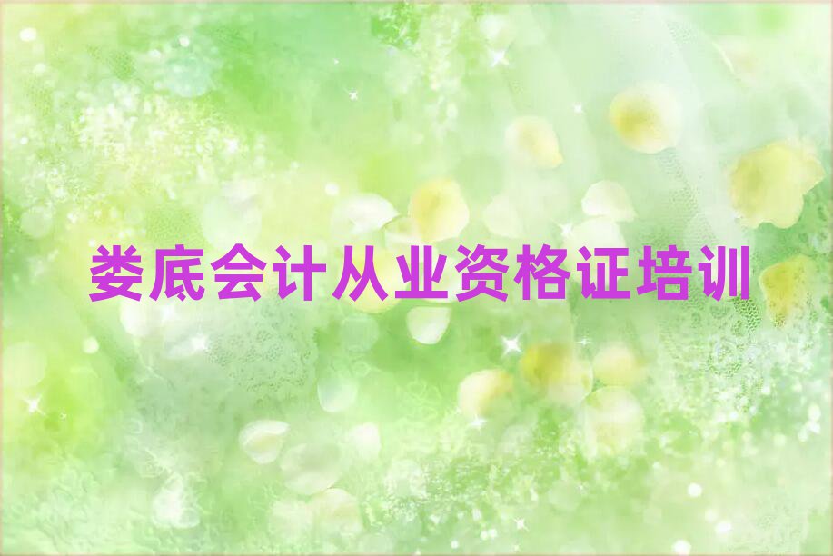 婁底婁星區(qū)會(huì)計(jì)從業(yè)資格證培訓(xùn)學(xué)校一般多少錢一