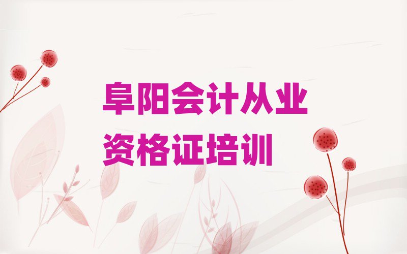 2025年阜陽潁東區(qū)會計(jì)從業(yè)資格證報(bào)培訓(xùn)班怎么樣啊排名前十