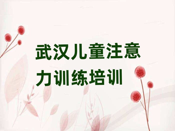 武漢江夏區(qū)兒童注意力訓(xùn)練哪個(gè)學(xué)校好