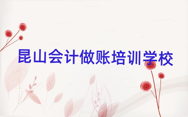2025年昆山會(huì)計(jì)做賬輔導(dǎo)機(jī)構(gòu)名排名前五