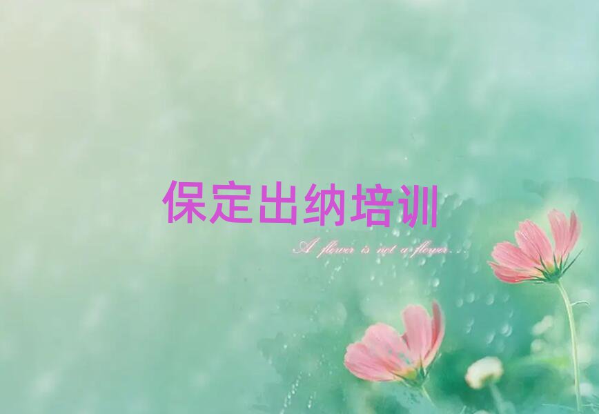6月保定滿城區(qū)哪個出納學(xué)校比較好