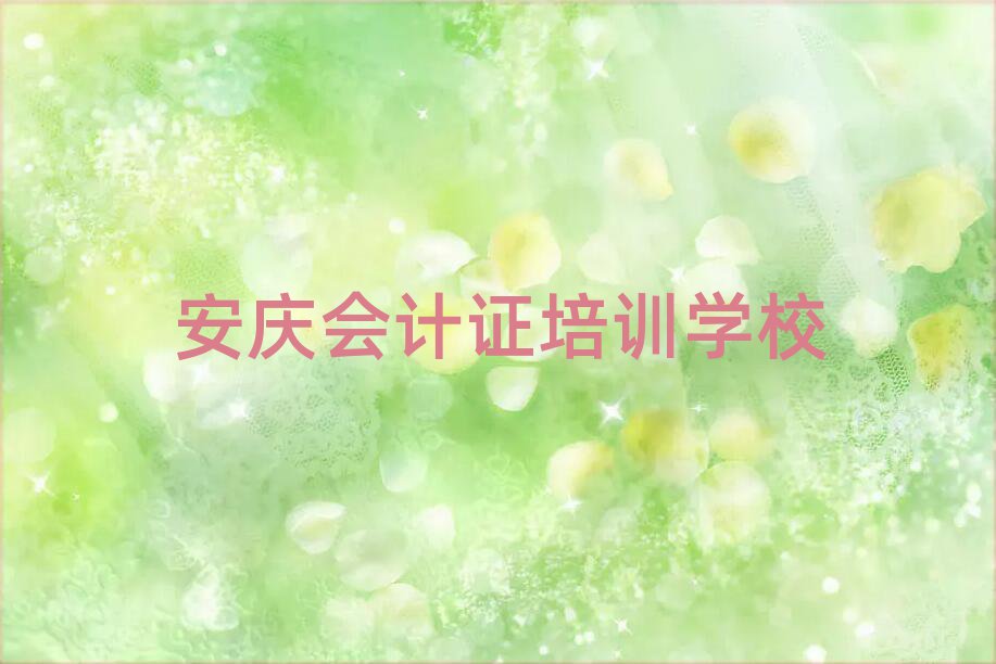 2025年安慶的會(huì)計(jì)證培訓(xùn)學(xué)校排名