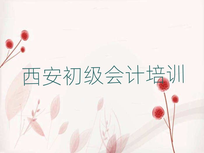 西安初級(jí)會(huì)計(jì)培訓(xùn)學(xué)校報(bào)名培訓(xùn)去哪推薦一覽