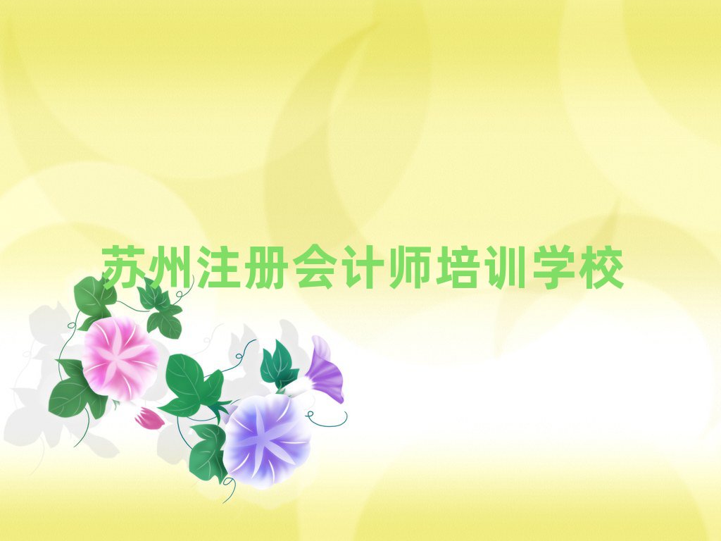 蘇州線上注冊(cè)會(huì)計(jì)師培訓(xùn)班排名公布