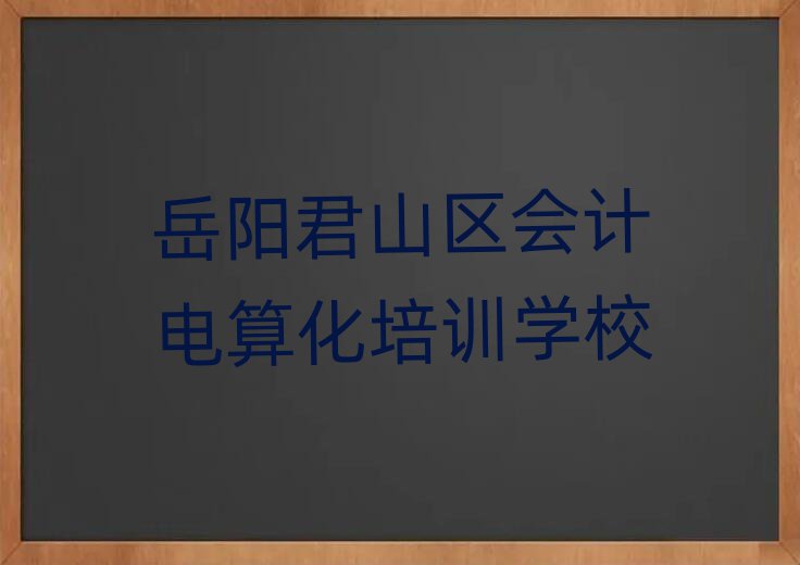 岳陽君山區(qū)學會計電算化去哪個學校