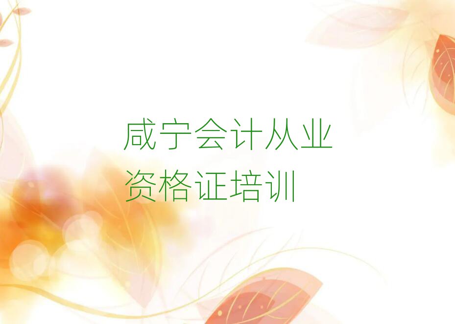 咸寧學(xué)會(huì)計(jì)從業(yè)資格證哪個(gè)學(xué)校比較好排名更新