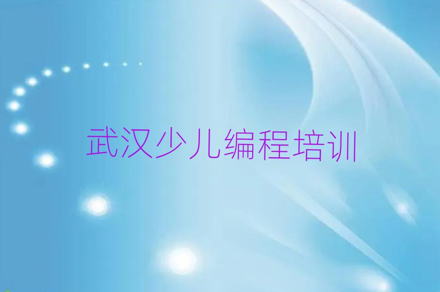 武漢徐東銷品茂校區(qū)中學生編程培訓學校哪家好十大一覽匯總本地甄選的