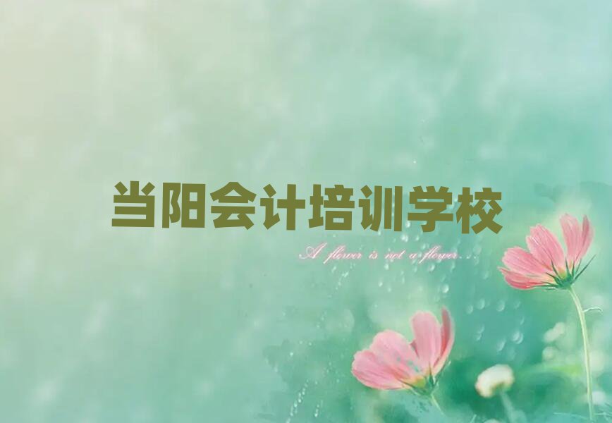 當(dāng)陽(yáng)學(xué)習(xí)會(huì)計(jì)的學(xué)校榜單一覽推薦排行榜