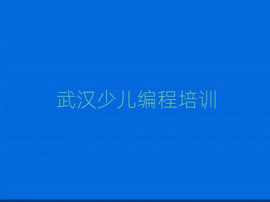 武漢漢陽(yáng)區(qū)學(xué)小學(xué)生學(xué)編程哪里好值得推薦的名單榜首一覽