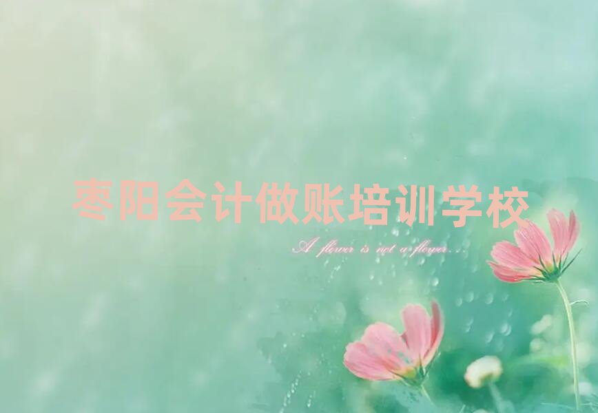 7月棗陽學(xué)會計(jì)做賬到哪里學(xué)名單榜首一覽