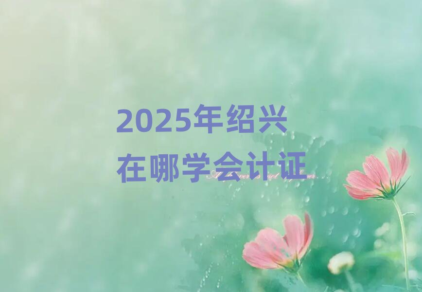 2025年紹興在哪學(xué)會計證